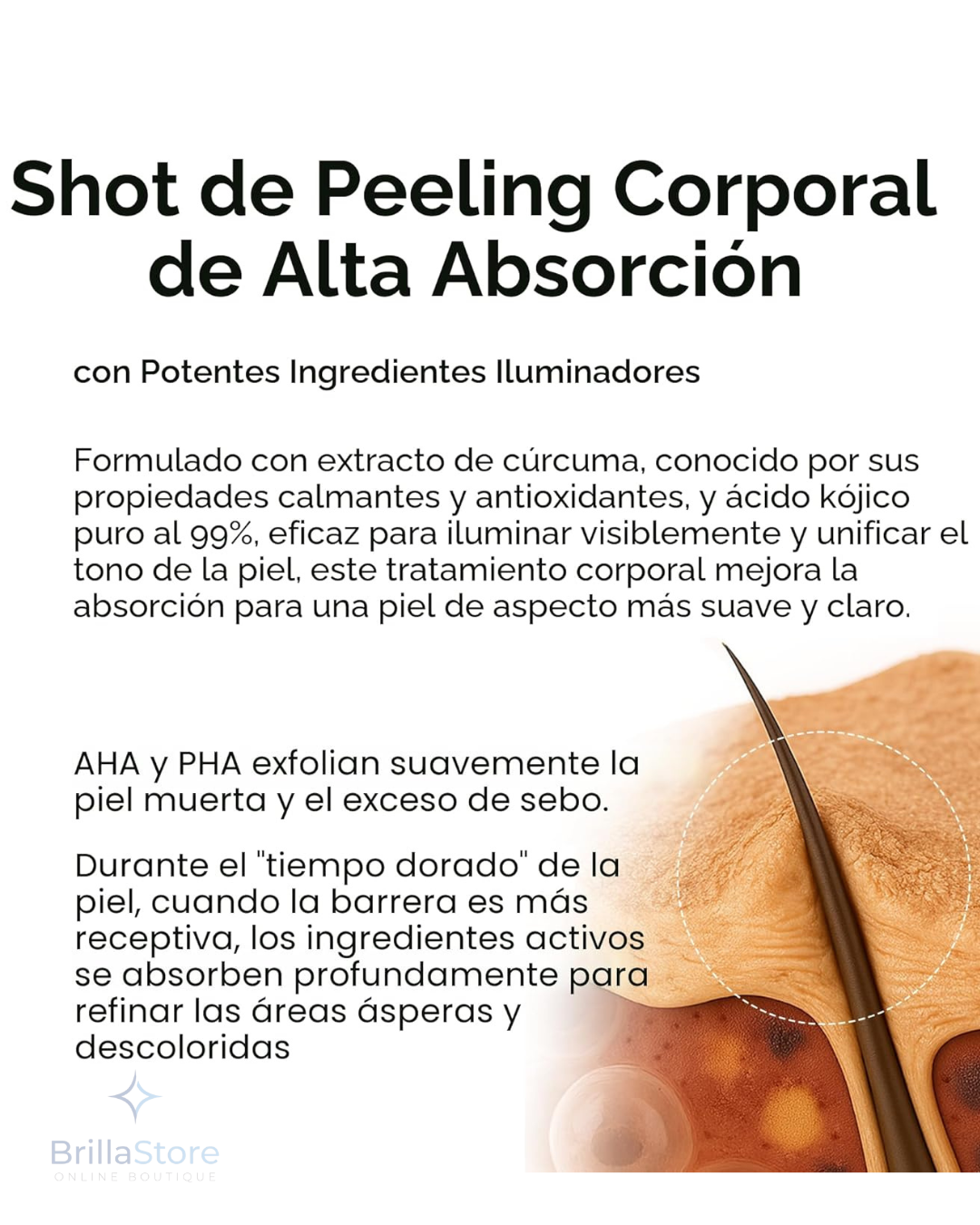 Dr. Melaxin Peel Shot Exfoliante Corporal Kojic + Turmeric