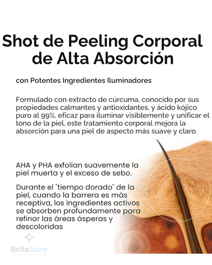 Dr. Melaxin Peel Shot Exfoliante Corporal Kojic + Turmeric